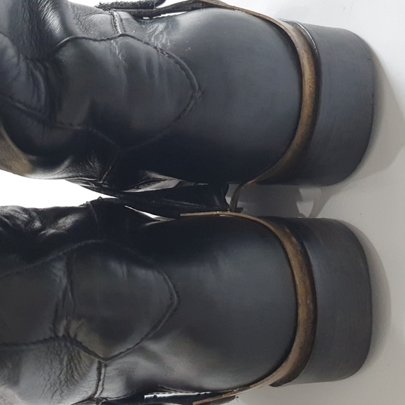 Golden Goose Charlie Knee High Wrinkled Riding Boots - Picture 9 of 15